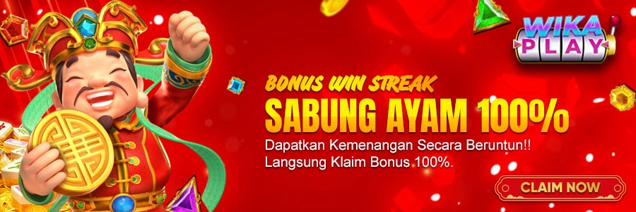 BONUS 100% WIN STREAK SABUNG AYAM